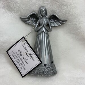 Faithful Angels by GANZ Angel Of Faith Pewter 3.5 in tall‎ Shelf Sitter Ornament